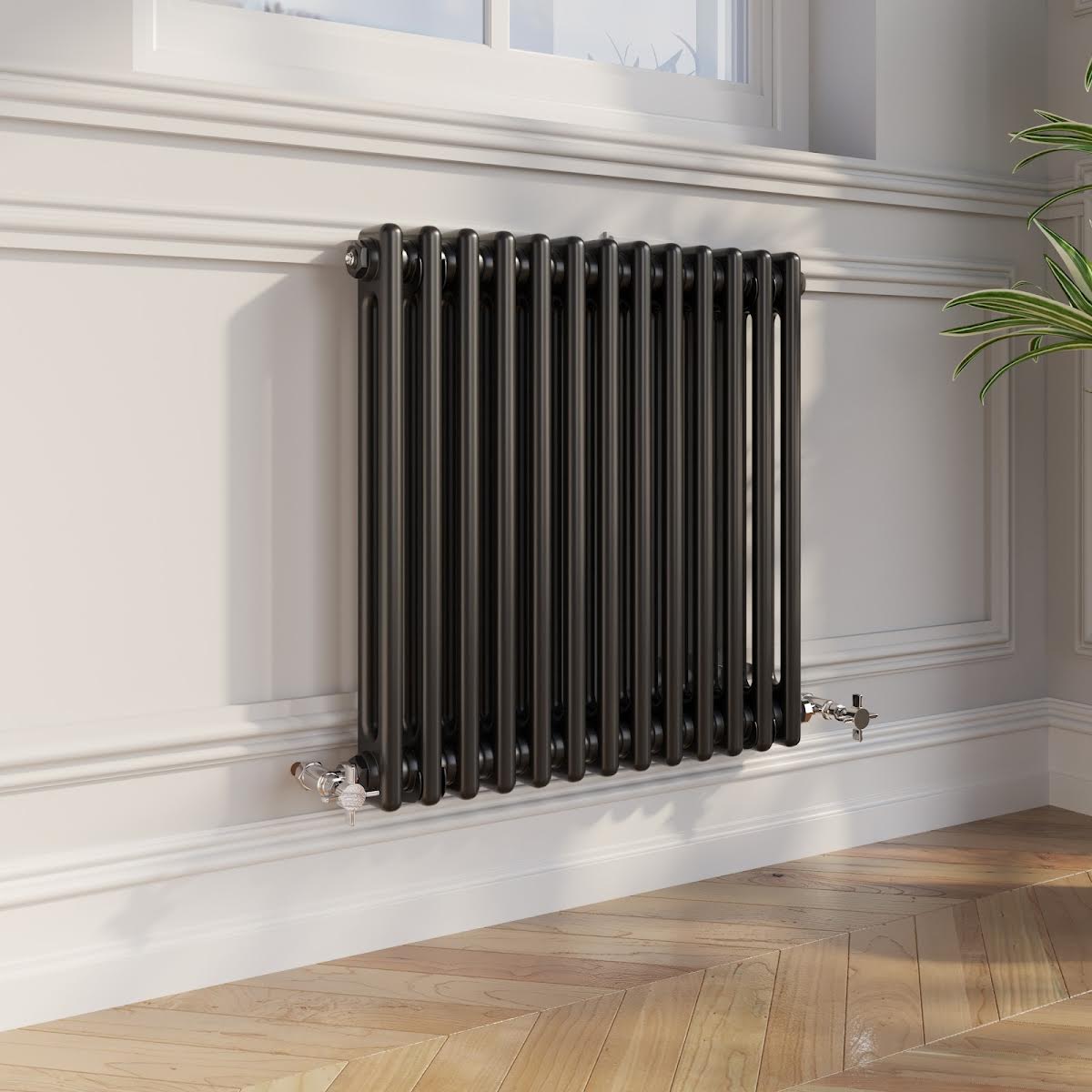 park-lane-traditional-colosseum-double-bar-column-radiator-black-600-x-605mm