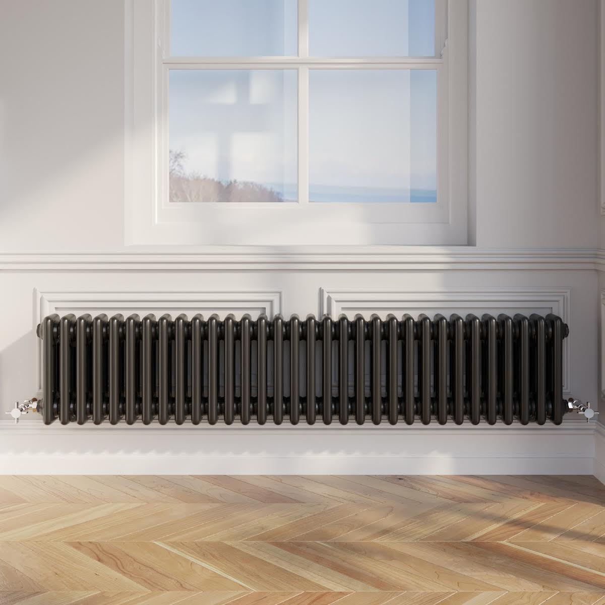 park-lane-traditional-colosseum-triple-bar-column-radiator-black-300-x-1460mm