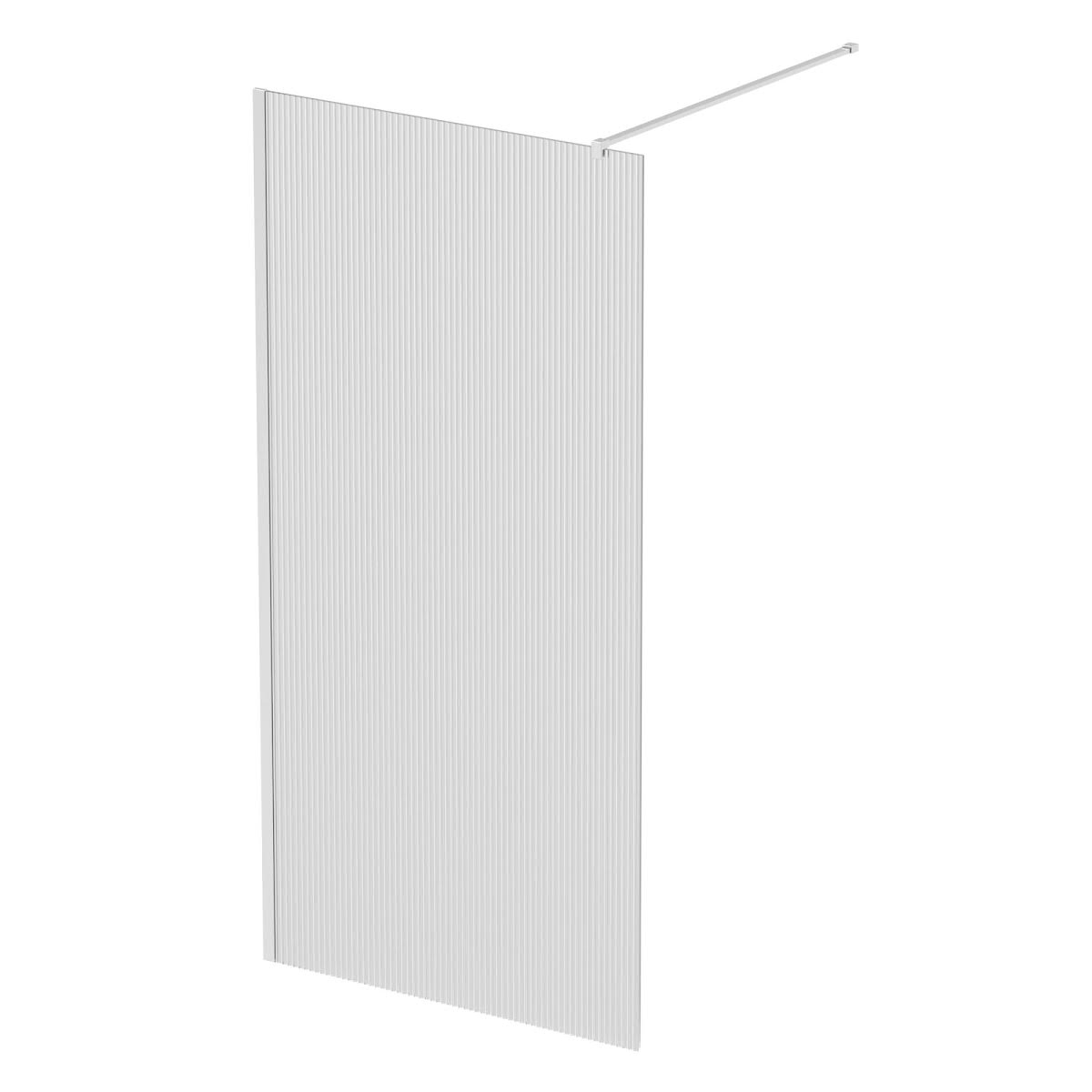 diamond-fluted-walk-in-shower-screen-1200mm-with-tray-8mm-chrome