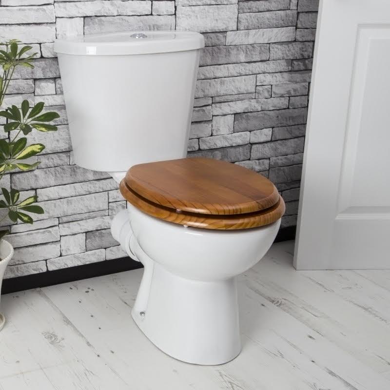 Ceramica Antique Pine Toilet Seat