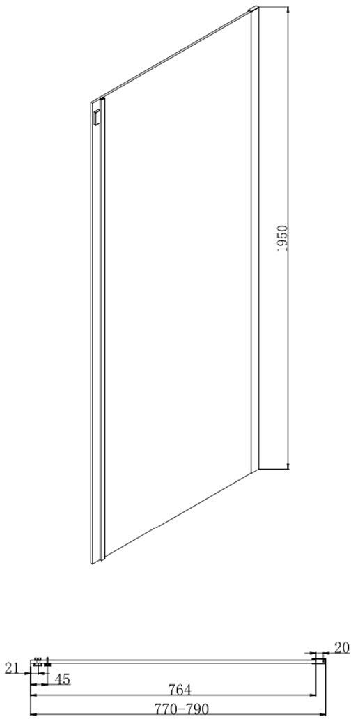 diamond-frameless-sliding-shower-enclosure-1000-x-800mm-with-tray-8mm