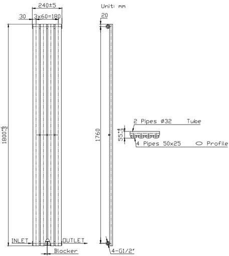 duratherm-vertical-oval-tube-single-panel-designer-radiator-1800-x-240mm-white