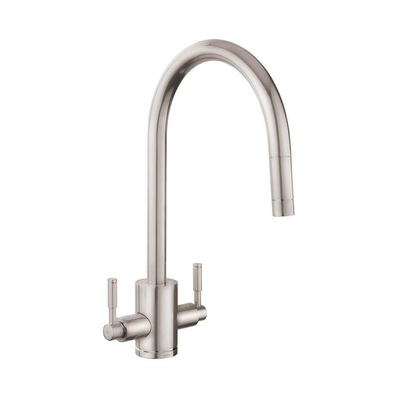 rangemaster-aquatrend-pull-out-dual-lever-kitchen-mixer-tap-brushed