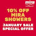 10% off Mira Showers