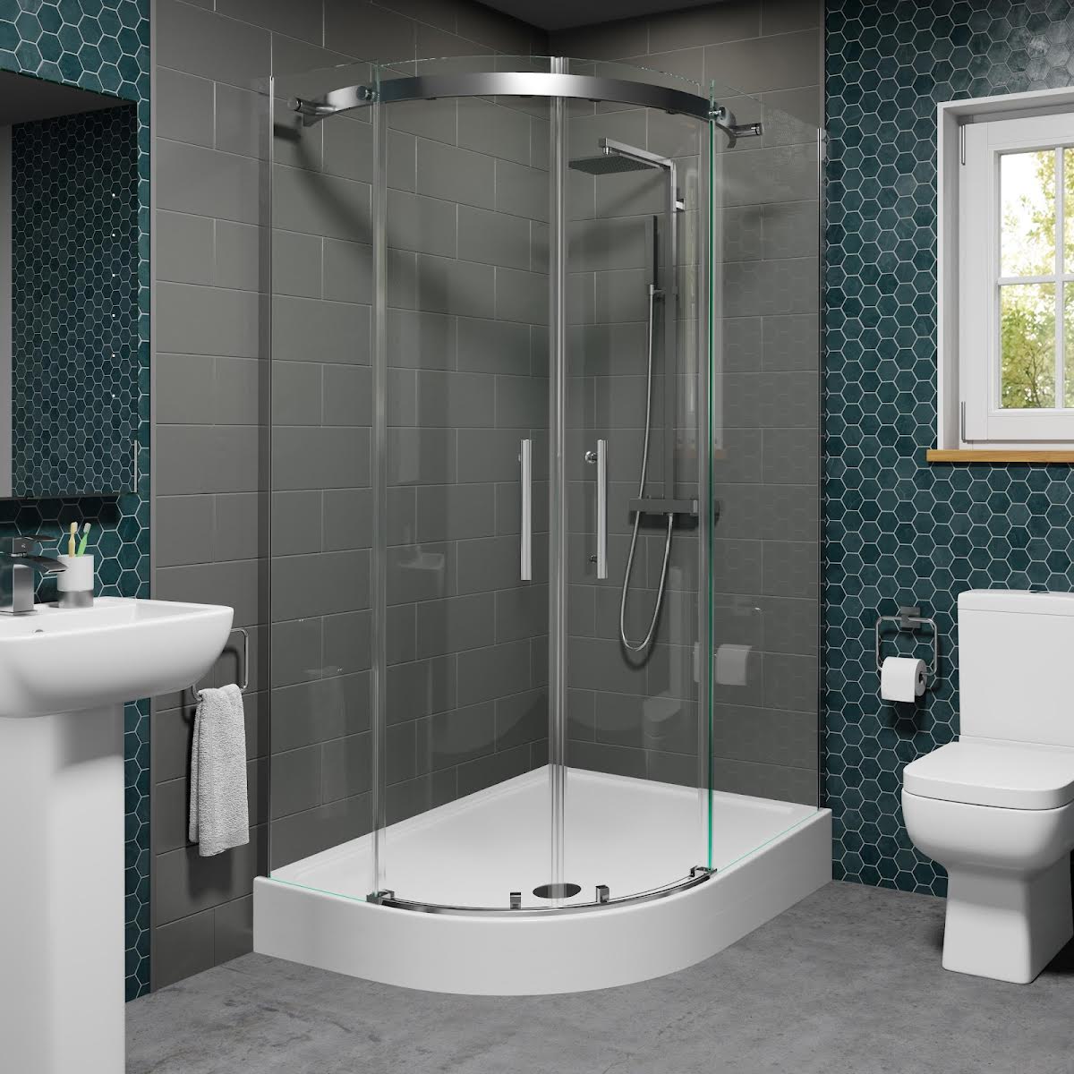 diamond-frameless-offset-quadrant-shower-enclosure-1200-x-900mm-with-easy-plumb-tray-left-entry-8mm