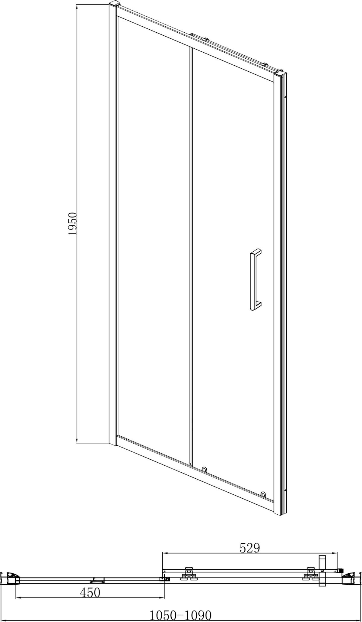 diamond-sliding-shower-enclosure-1100-x-800mm-8mm