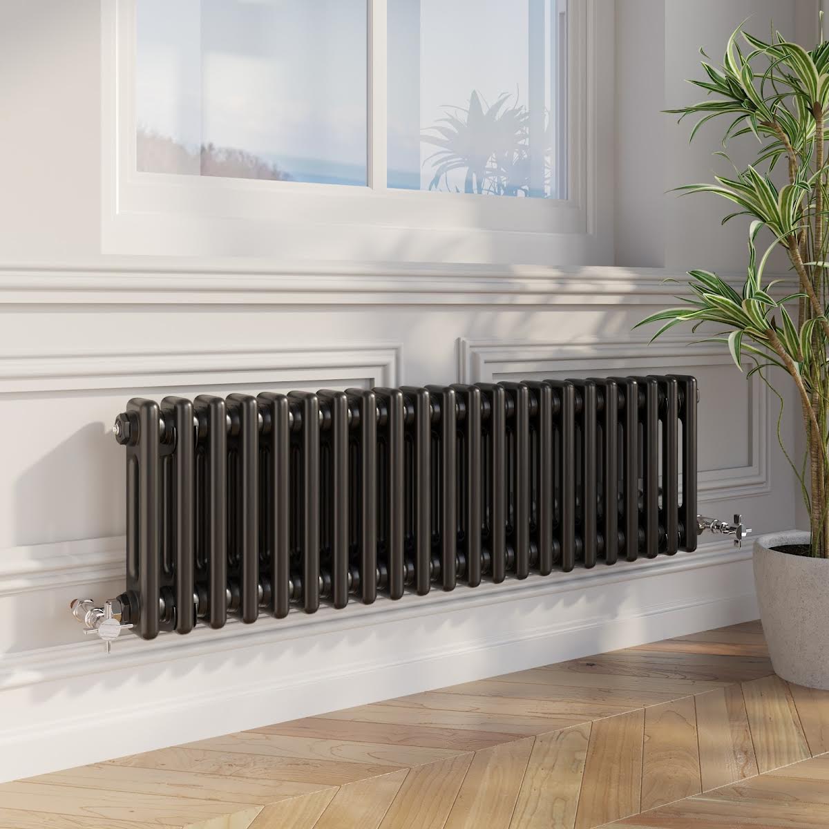 park-lane-traditional-colosseum-double-bar-column-radiator-black-300-x-1010mm