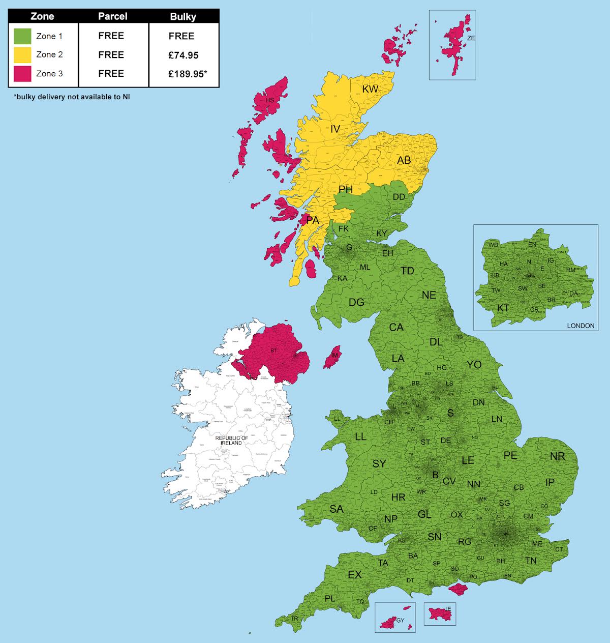 PlumbNation Delivery Map