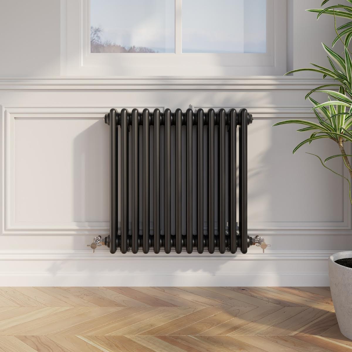 park-lane-traditional-colosseum-triple-bar-column-radiator-black-600-x-605mm