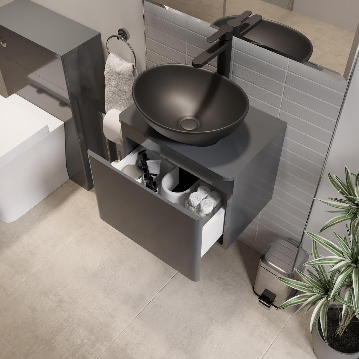 regis-forma-500mm-grey-gloss-wall-hung-countertop-vanity-unit-roubaix-black-basin