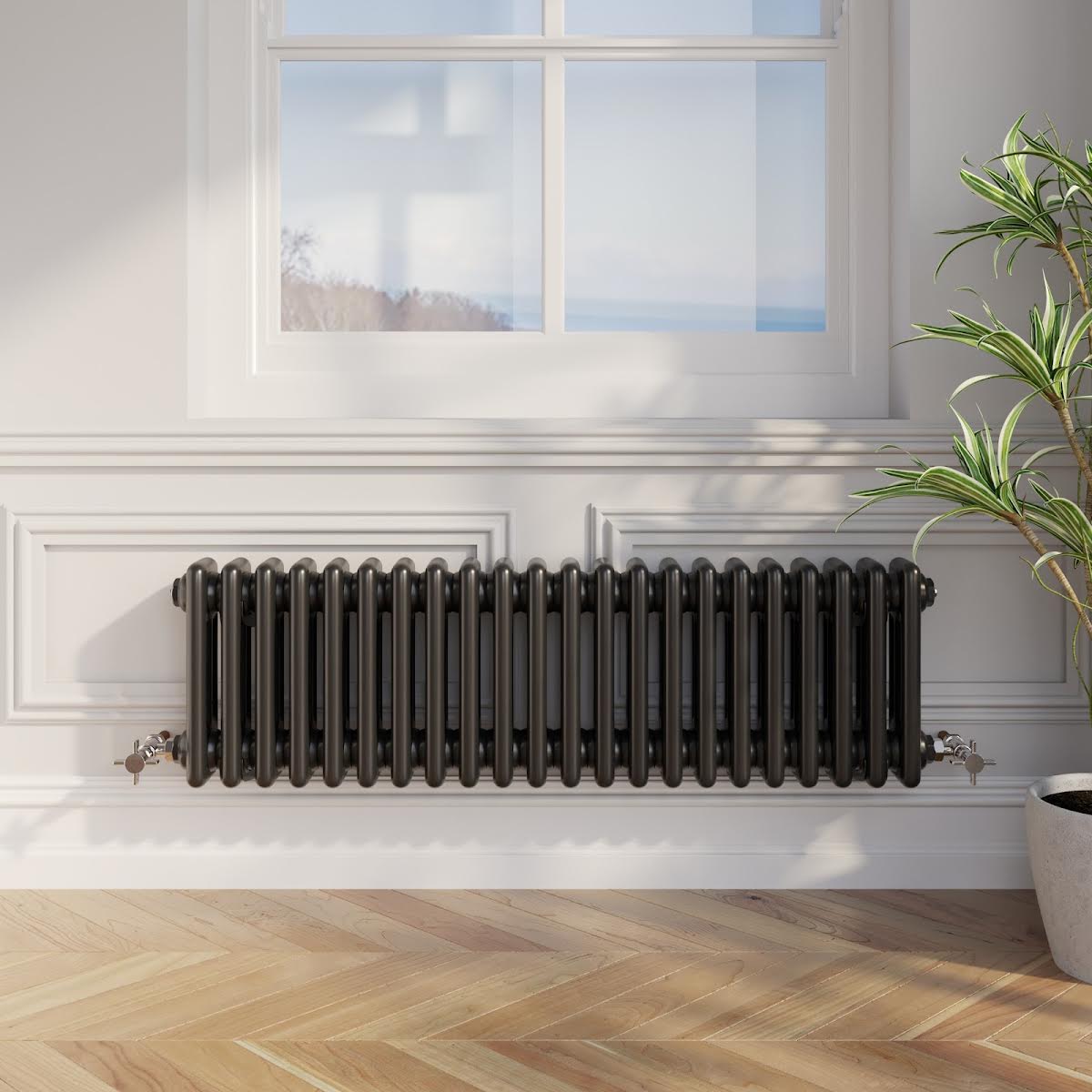 park-lane-traditional-colosseum-triple-bar-column-radiator-black-300-x-1010mm