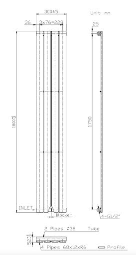 duratherm-vertical-single-flat-panel-designer-radiator-1800-x-300mm-anthracite