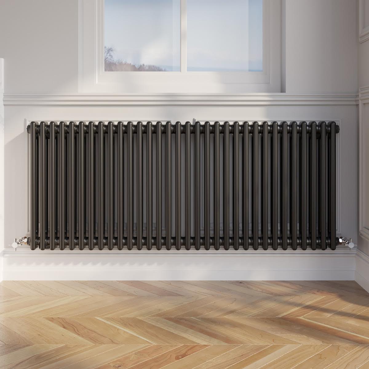 park-lane-traditional-colosseum-double-bar-column-radiator-black-600-x-1460mm