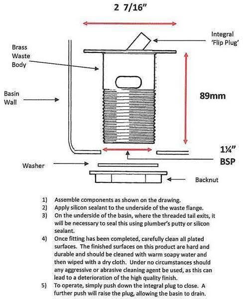 1-14-flip-top-plug-basin-waste-slotted-for-basin-with-overflow-hole