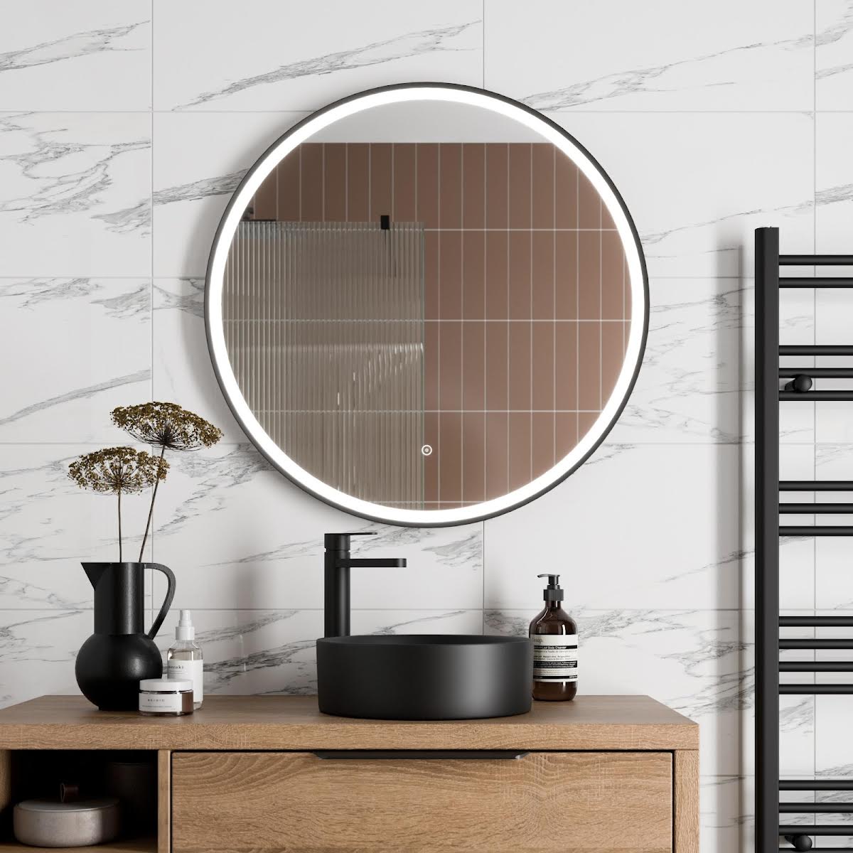 artis-round-led-mirror-with-demister-800-x-800mm-matt-black