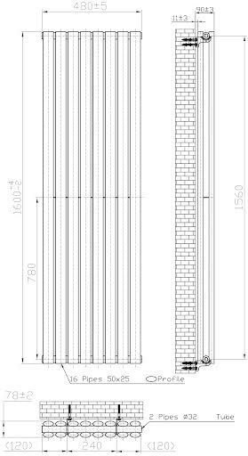 duratherm-vertical-oval-tube-double-panel-designer-radiator-1600-x-480mm-black