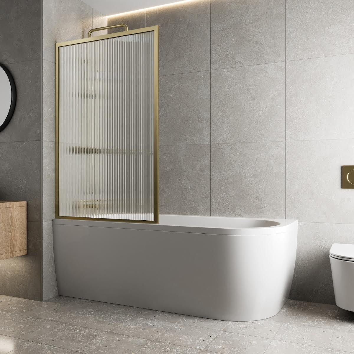 luxura-square-framed-fluted-bath-shower-screen-800mm-6mm-brass