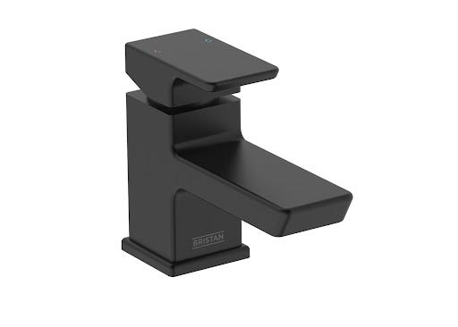 bristan-cobalt-basin-mixer-tap-with-clicker-waste-black