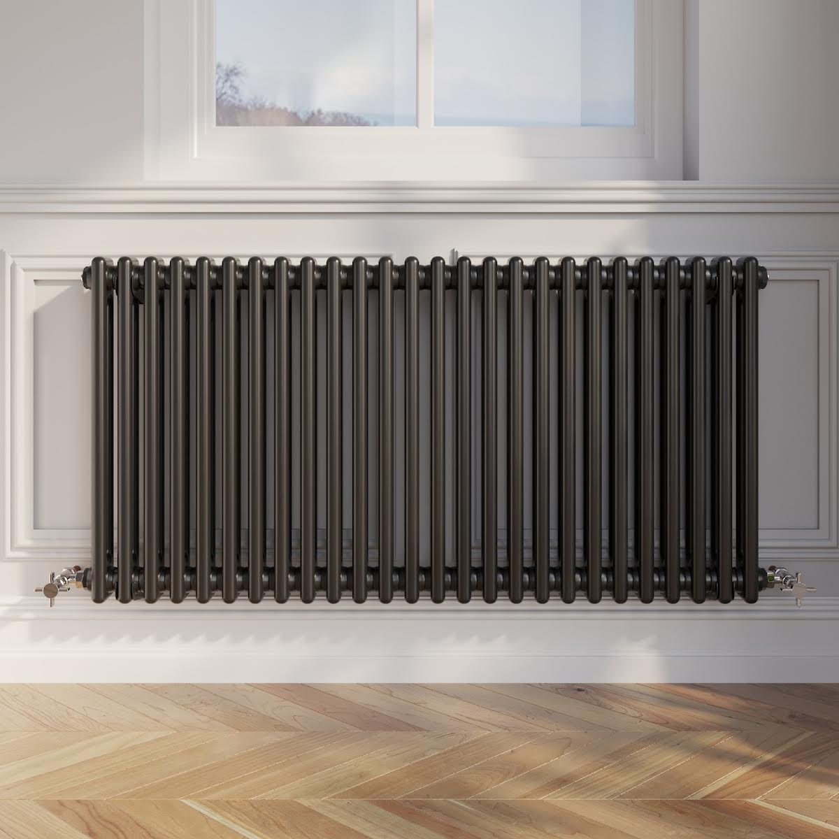 park-lane-traditional-colosseum-double-bar-column-radiator-black-600-x-1190mm