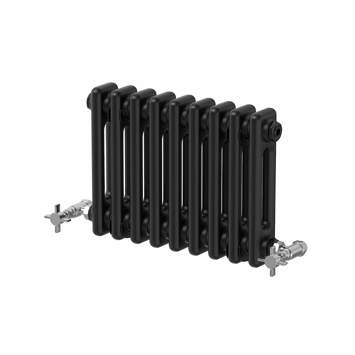 park-lane-traditional-colosseum-double-bar-column-radiator-black-300-x-425mm