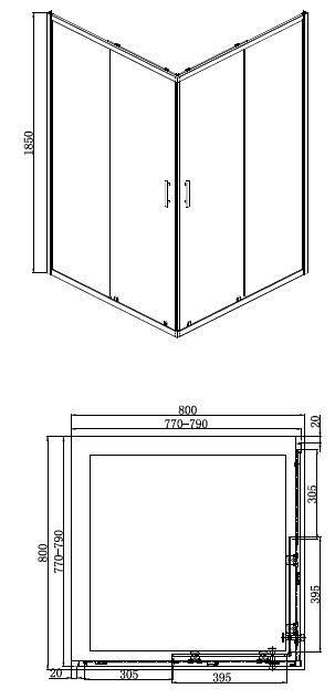 luxura-corner-entry-shower-enclosure-800-x-800mm-with-raised-tray-and-waste-6mm