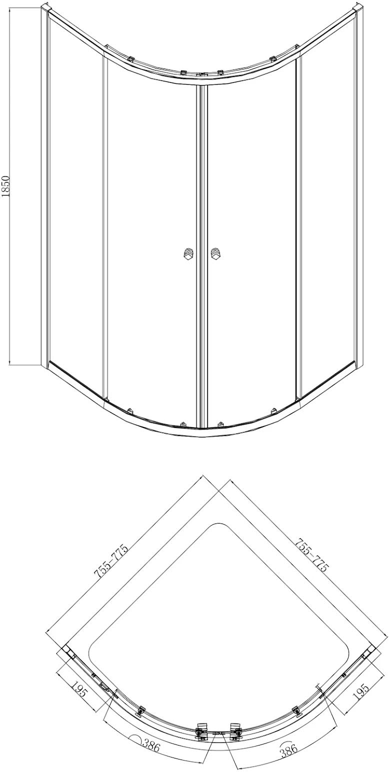 hydrolux-quadrant-shower-enclosure-800mm-with-easy-plumb-tray-4mm