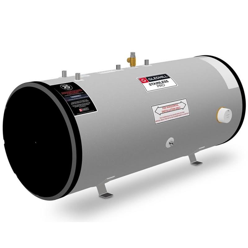 gledhill-pro-180l-indirect-unvented-horizontal-stainless-steel-cylinder-proin180h