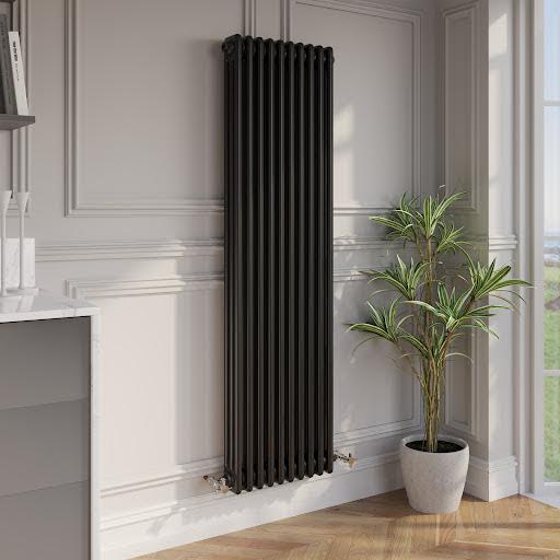 park-lane-traditional-vertical-colosseum-triple-bar-column-radiator-black-1600-x-470mm