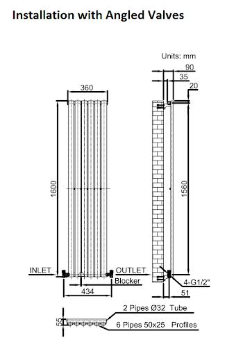 duratherm-vertical-oval-tube-single-panel-designer-radiator-1600-x-360mm-anthracite