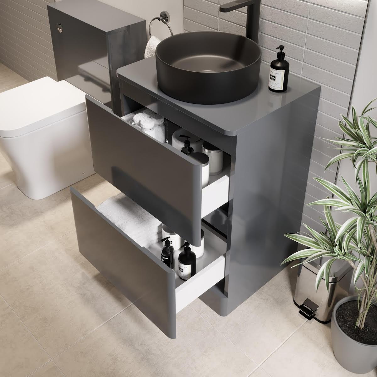 regis-forma-600mm-grey-gloss-free-standing-countertop-vanity-unit-lyon-black-basin