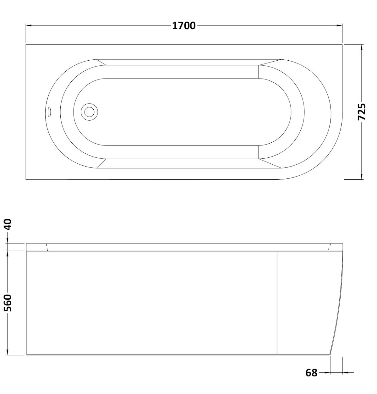 ceramica-single-ended-j-shape-right-hand-side-bath-1700-x-725mm