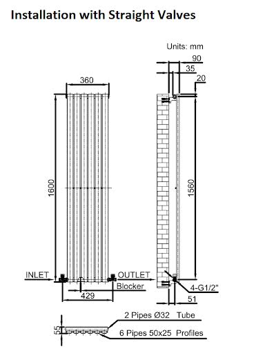 duratherm-vertical-oval-tube-single-panel-designer-radiator-1600-x-360mm-anthracite