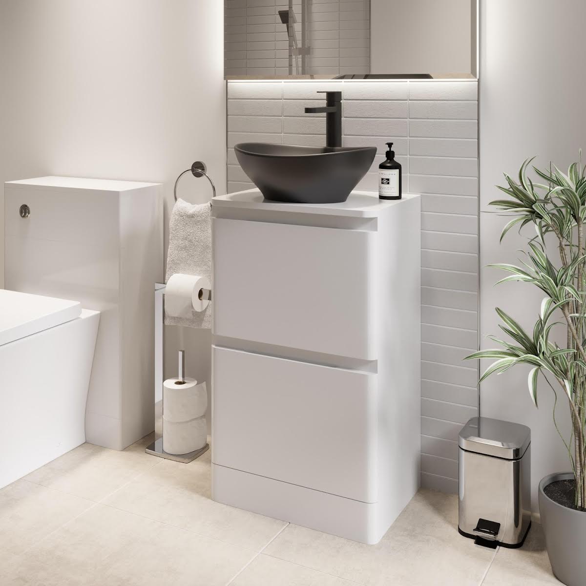 regis-forma-500mm-white-gloss-free-standing-countertop-vanity-unit-roubaix-black-basin